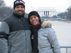 Allen Lee and his wife, Michelle, at the historic inauguration of President Barack Obama.